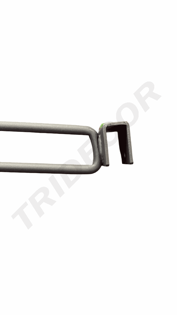Gancho Gris Para Tubo Rectangular 35Cm 8Mm