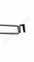 Gancho Gris Para Tubo Rectangular 35Cm 8Mm