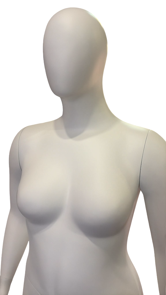 Maniqui Mujer Talla Grande En Blanco Mate