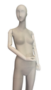 Maniquin De Mujer Gris Mate Con Brazos ArticuladosT-07