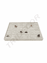 Bandeja Lisa para 30 Anillos -- Terc.Gris