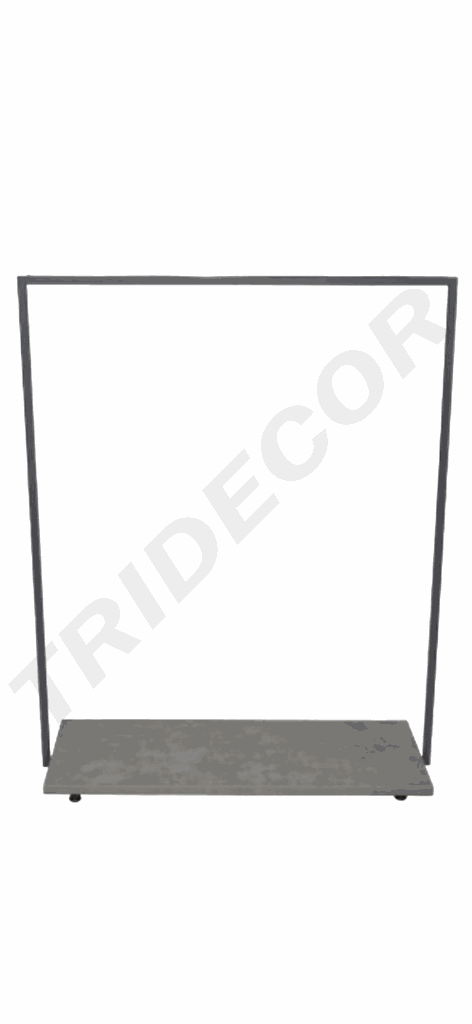 Dark Gray Coat Rack with Simpre Bar Base 40X110X140cm