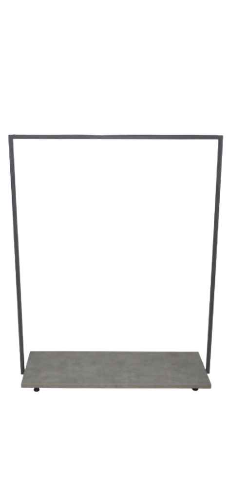 Perchero Gris Oscuro SIN Balda Barra Simple 40X110X140Cm