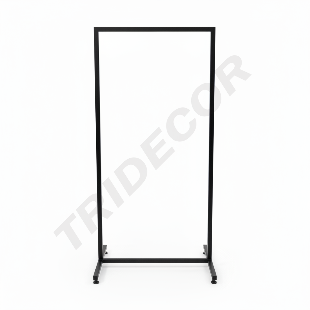 Portemanteau Simple Noir 60X137cm