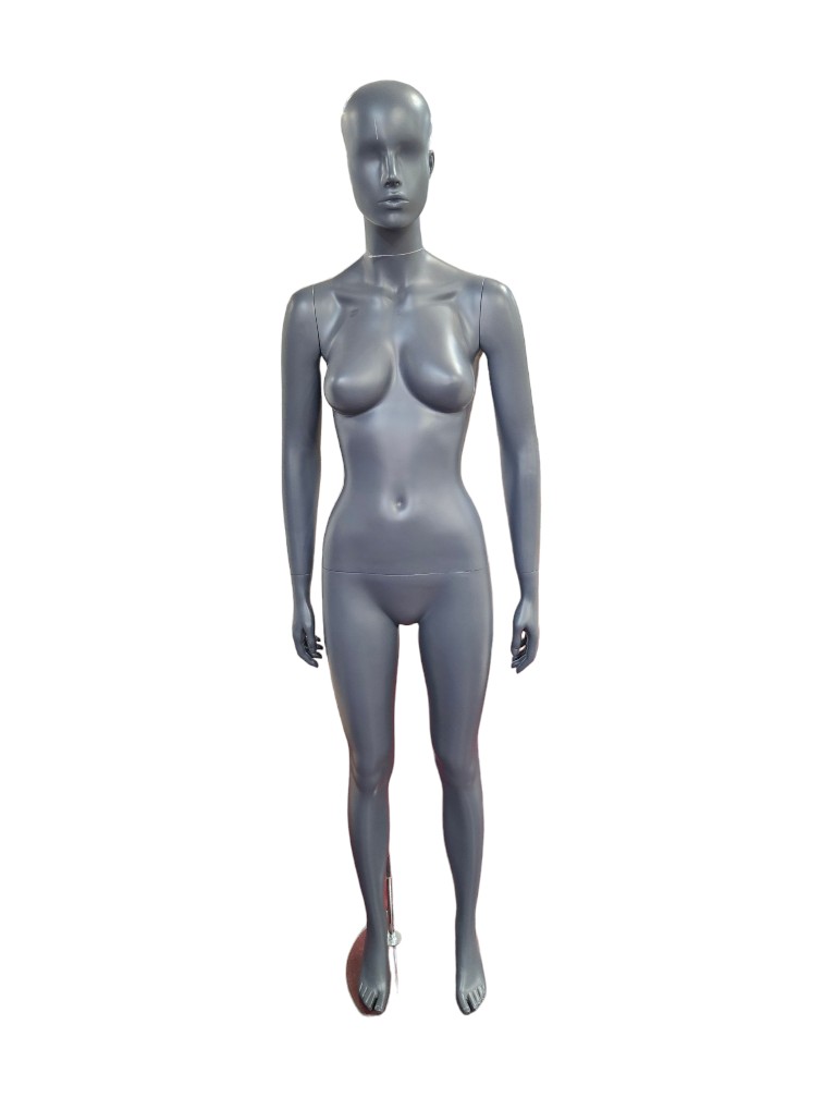 Maniquí De Mujer En Gris Oscuro