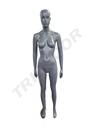 Maniquí De Mujer Color Gris Postura Recta