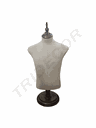 Busto De Hombre En Lino Y Madera Altura Regulable