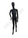 Glossy Black Female Mannequin