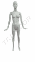 Maniquí De Mujer Color Blanco Postura Recta