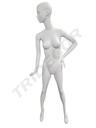 Maniquí De Mujer Blanco Mate Mano En Cintura