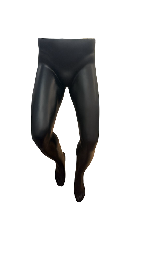 Men's Legs Display for Matte Black Pants