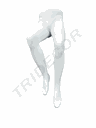 Expositor Piernas De Hombre Para Pantalon Blanco Mate