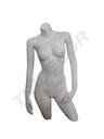 女台模亚白带手 Busto de Mujer de Fibra Blanco Mate Con Brazos