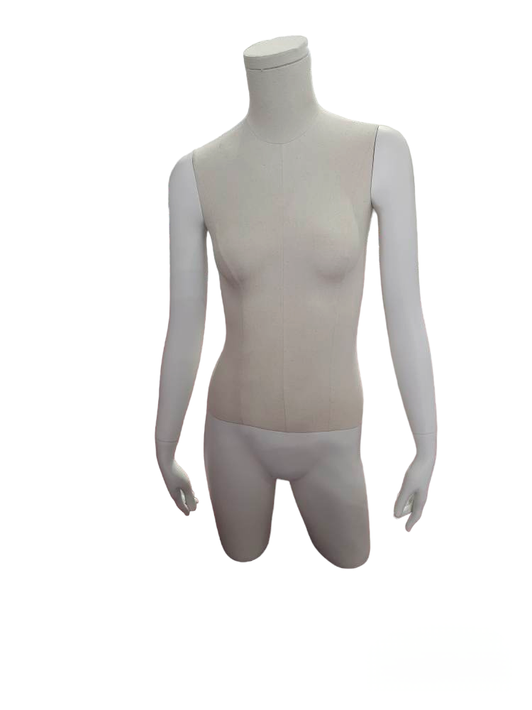 Buste De Femme En Lin Blanc Mat Et Fibre De Verre