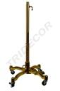 Gold Color Mannequin Base with Wheels