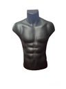 Short Black Plastic Man Bust