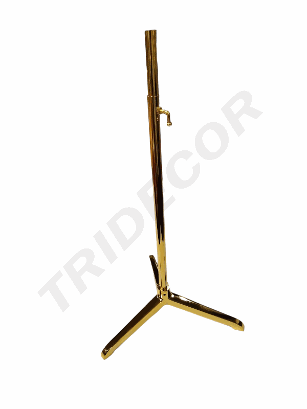 Trepied din metal de bază auriu
