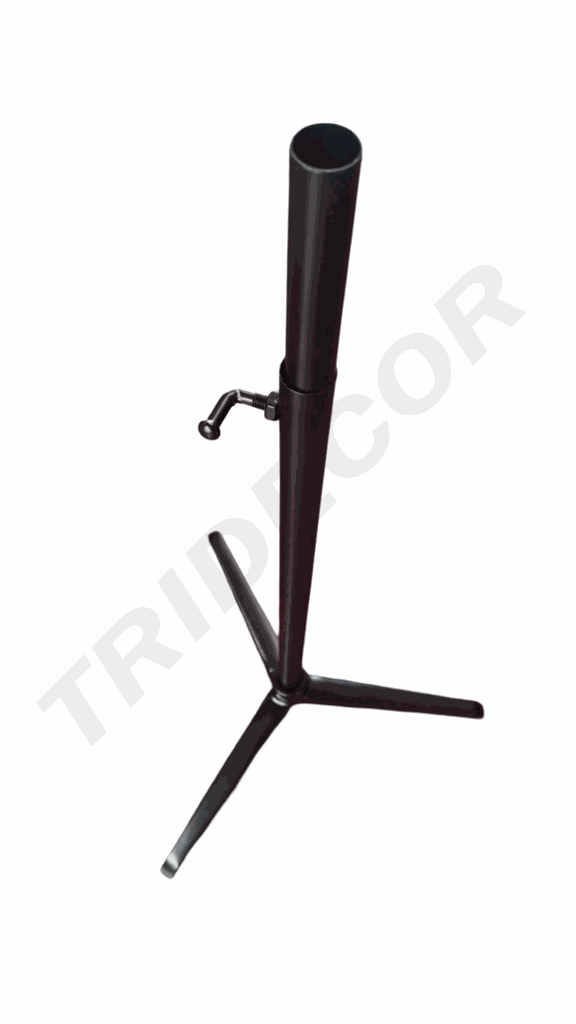 Base per treppiede nera