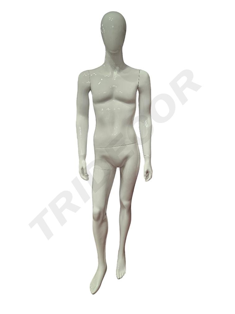 Glossy White Male Mannequin