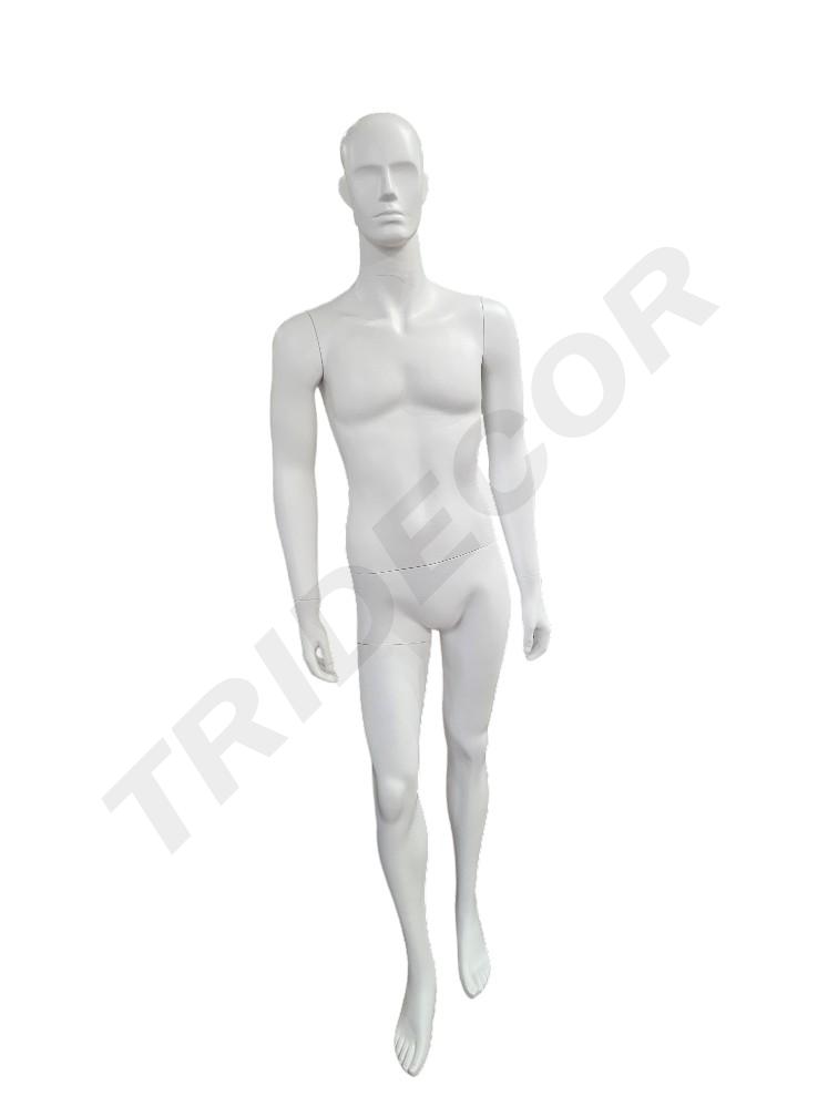 Maniquí Hombre Cuerpo Completo Blanco Mate