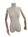 Yellow Fabric Mannequin Without Arm Without Head