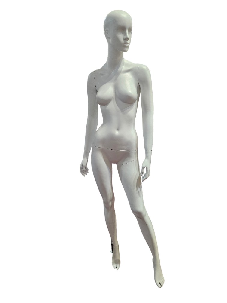 manequim feminino branco fosco