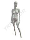 mannequin femme blanc mat