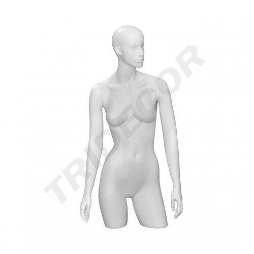 Busto de mulher branco fosco