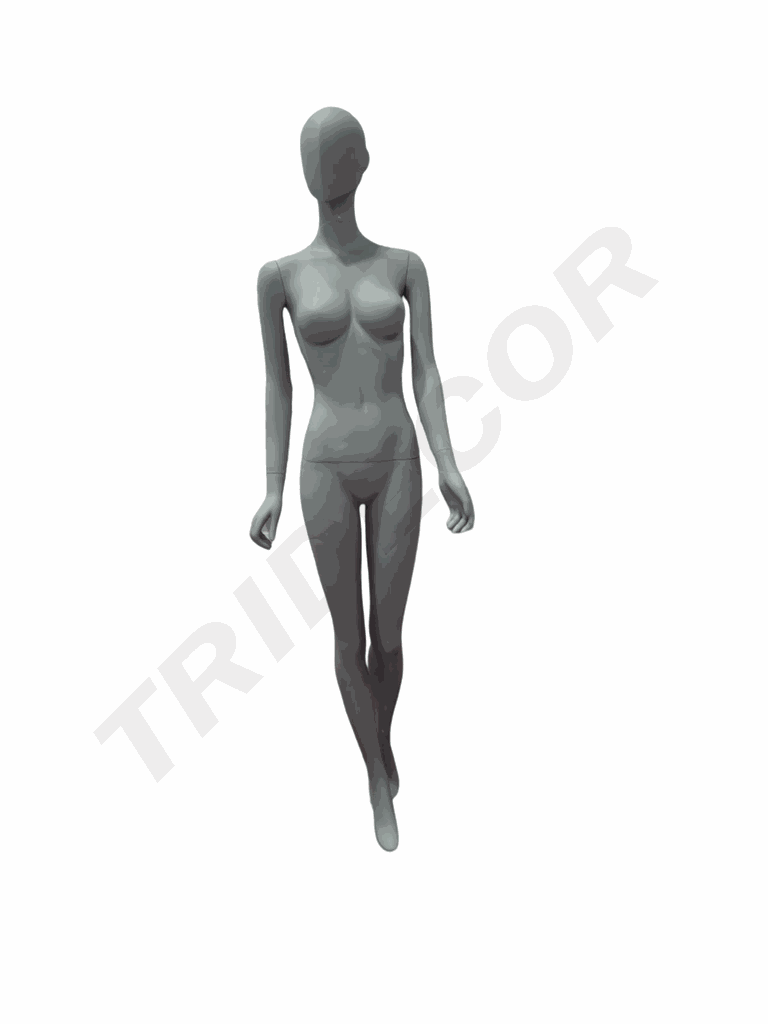 Mannequin Femme Droit Couleur Gris