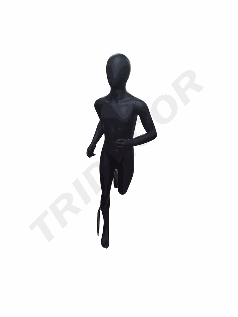 Sports Child Mannequin Matte Black Color