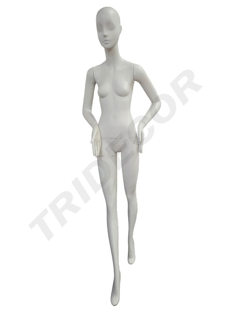 白色亚光高女模特Brv-3-1 Maniqui Mujer Blanco Mate