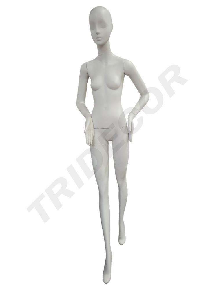 manequim feminino branco fosco