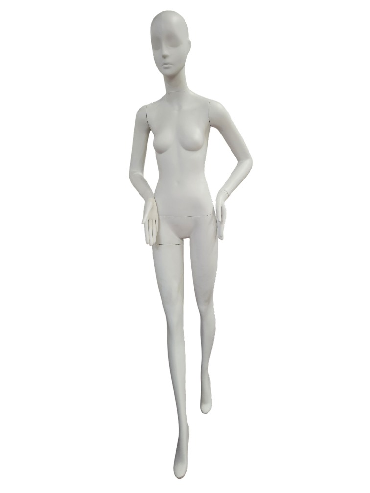 mannequin femme blanc mat