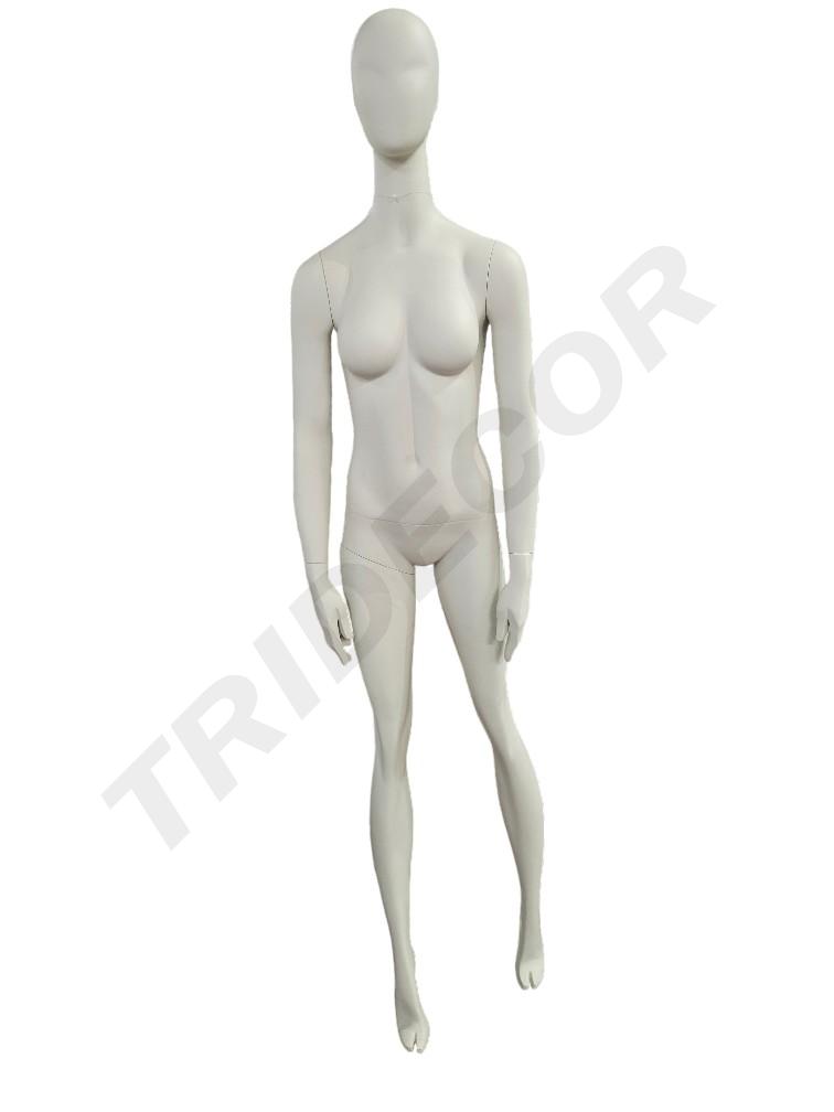 奶白色高女模特号肤色 Maniqui de Mujer Sentado Color Blanco Crema