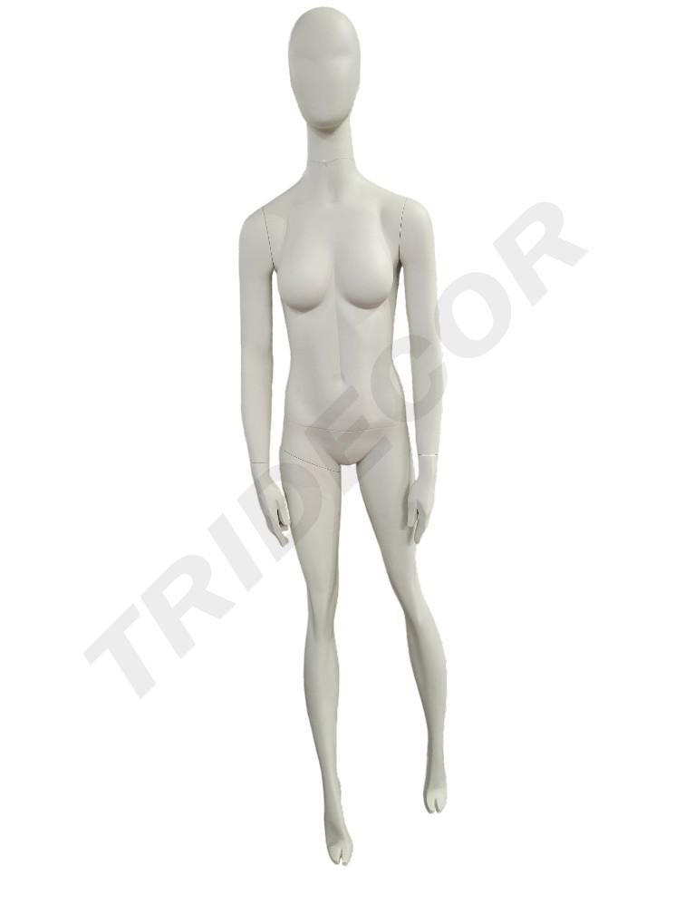 Manequim Mulher Sentada Cor Branco Creme