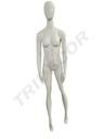 Mannequin femme assise Couleur Blanc Crème