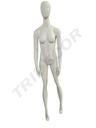 Seated woman mannequin Cream White Color