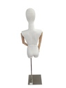 Fabric bust with head Golden Base light wood arms articulated body