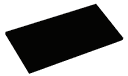 Wooden shelves 60x35 cm black color 19 mm