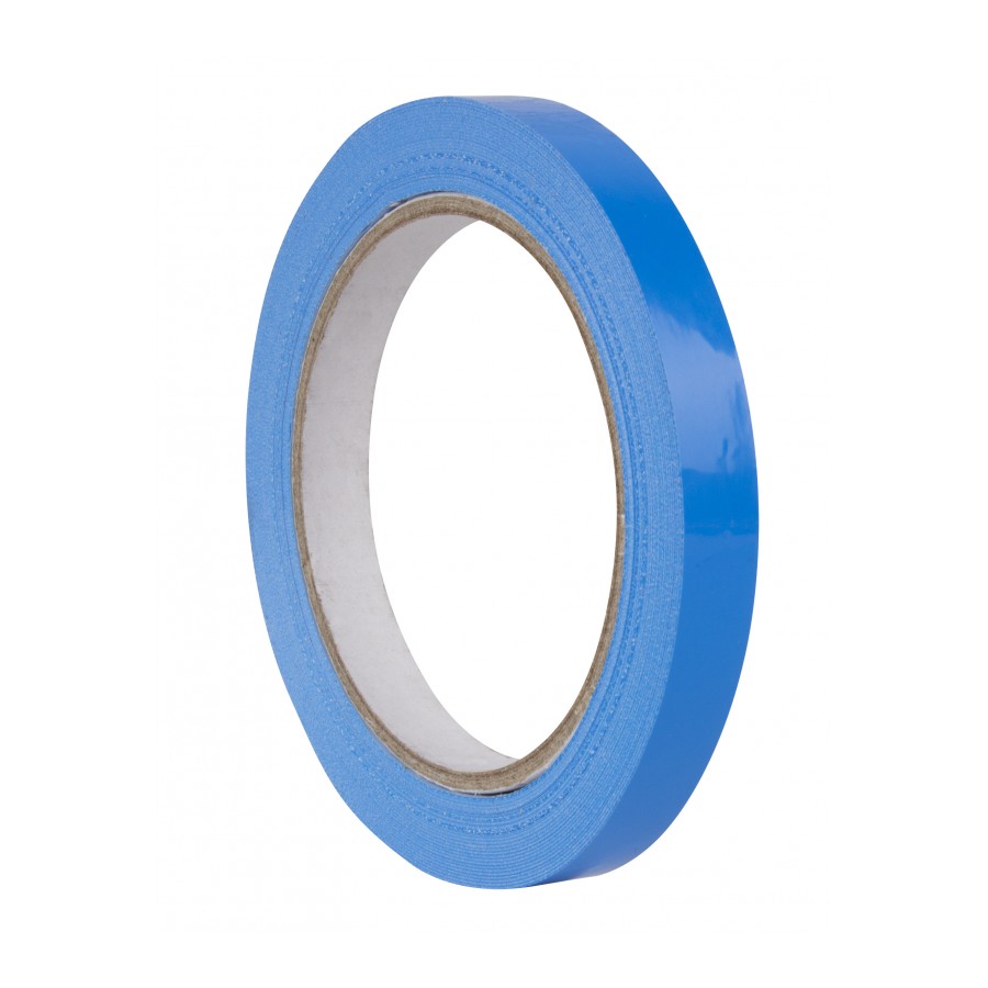 Blaue PVC-Klebebandrolle zum Verschließen von Beuteln, 12 mm x 66 m