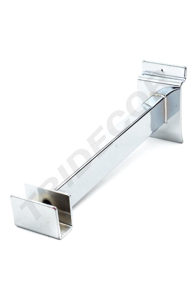 Suporte de Barra Retangular para Painel de Ripas, 20 cm