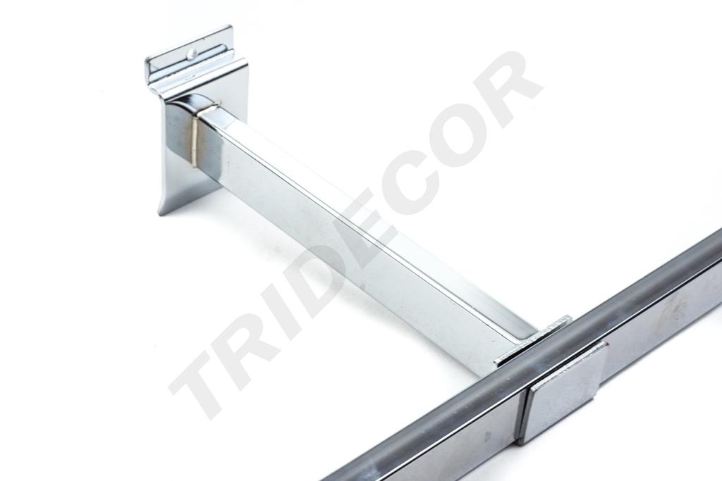 Soporte De Barra Rectangular Para Panel De Lamas 30 cm