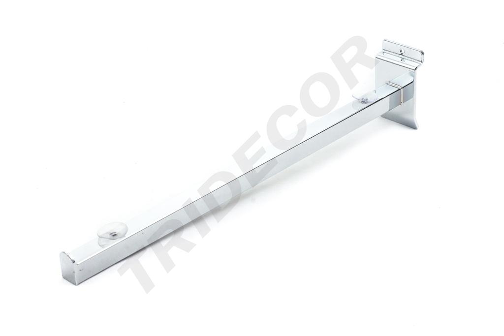 卡槽板电镀方管玻璃托Soporte de Cristal Cuadrado Yrecto Cromado para Pane de lama 40.5cm 50/caja