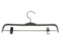 Percha de madera wengue con pinzas,5 Und