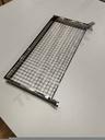 单边脚电镀方管单层层板架带网格Estante Simple con Malla para cremallera 60X30cm 40X10cm 10undes/caja