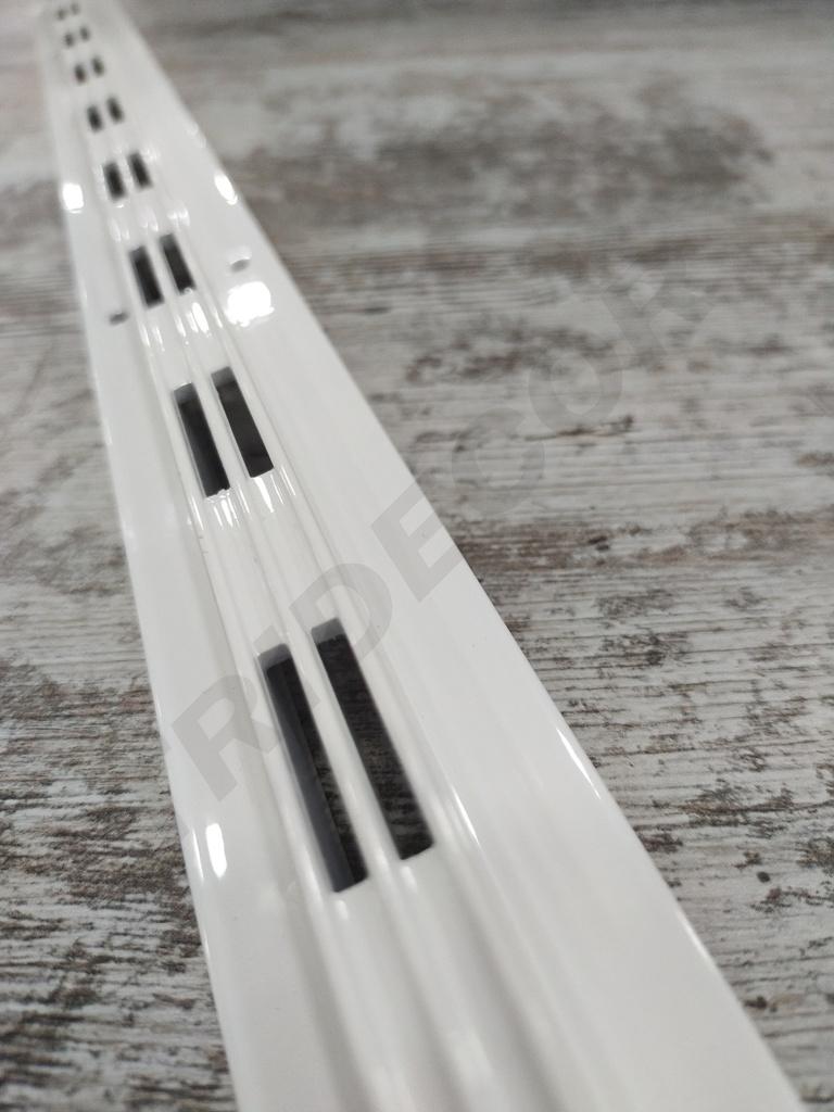 Weißer Aluminium-Reißverschluss, 240 cm