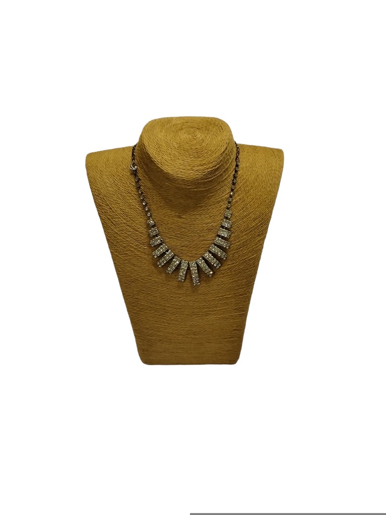 Expositor Collares Revestidos En Cuerda Beige