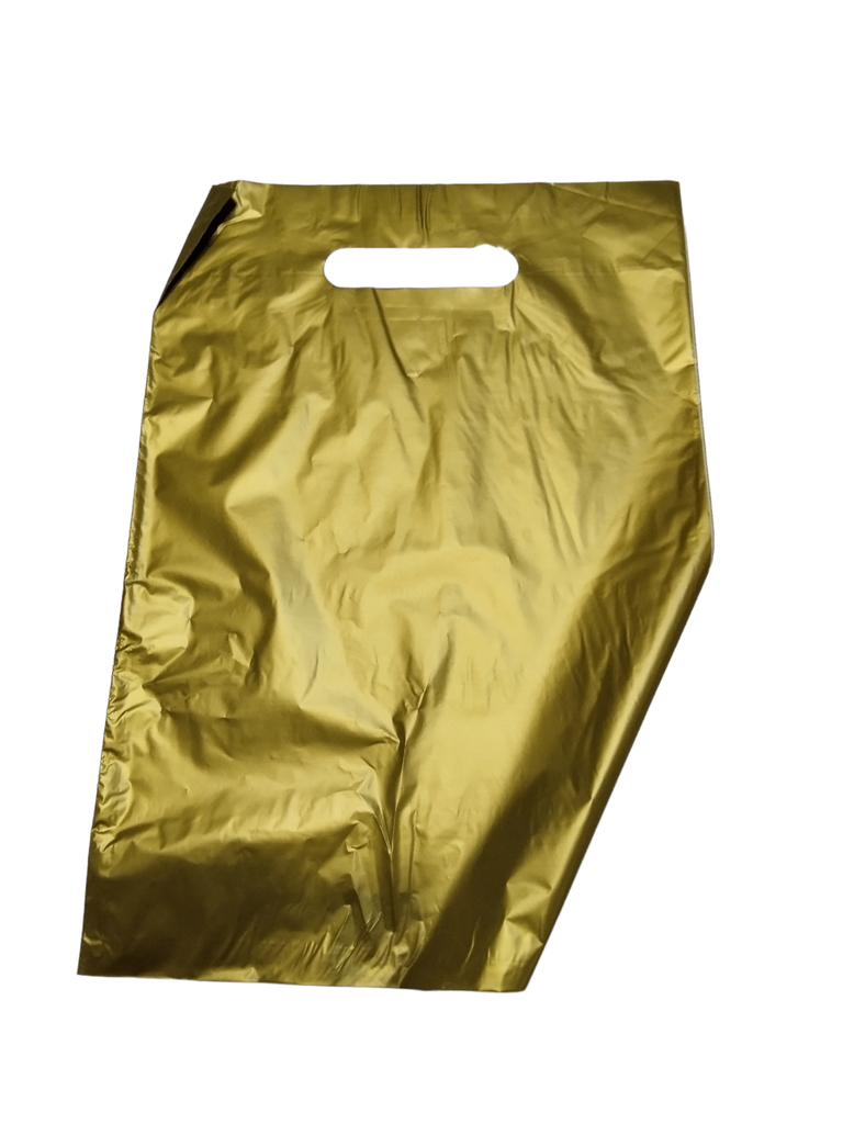 Gold Plastic Bag 25x35 100/pk