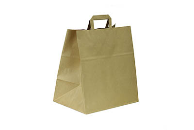 Bolsas Kraft Take Away 27X17X29 Cm Habana 25 Unidades