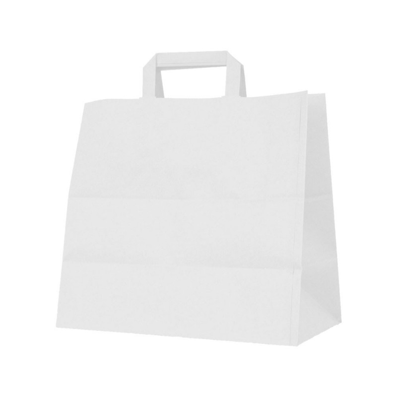 Sac à emporter Couleur Blanc 32X22X32cm 25 unités